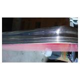 Mid Century Modern Table. Red/Chrome Dec. 1957.