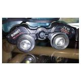 Marbles. Binoculars, Vintage Clippers.