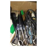 Marbles. Binoculars, Vintage Clippers.