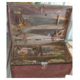 Antique Tool Chest With Tools -  Must See!