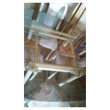 Glass Dinette Set with (4) Chairs.