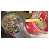 Contents of Cupboard and Peg Board