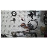 Contents of Cupboard and Peg Board