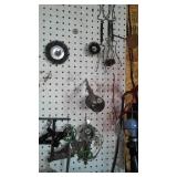 Contents of Cupboard and Peg Board