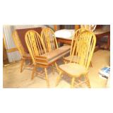 Table, Chairs (6), Table Cover, Leaves