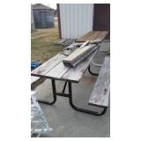 Picnic Tables (2) with Rocking Chair.