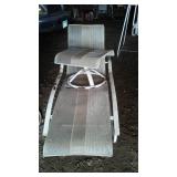 Patio Set. Table, Umbrella, Swivel Chairs (4) Chairs and More.