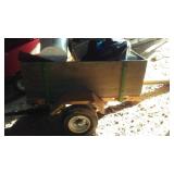 Small Tractor Yard Cart. Wood