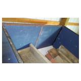 Small Tractor Yard Cart. Blue