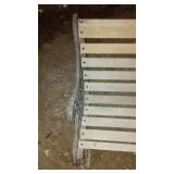 Wooden Benches with Metal Ends (2).