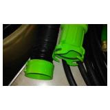 Large Lot of Hose Variety and Utility Sink.