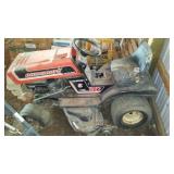 Dynamark Electric Start 6 Speed Riding Lawn Mower.