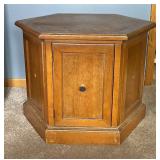 Vintage Hexagon Accent Table / Cabinet