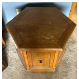 Vintage Hexagon Accent Table / Cabinet