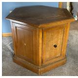 Vintage Hexagon Accent Table / Cabinet