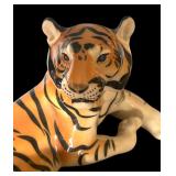 Lomonosov Porcelain Figurine "Lying Tiger".Museum Quality.Fantastic Condition.