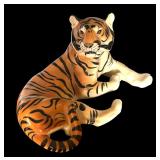 Lomonosov Porcelain Figurine "Lying Tiger".Museum Quality.Fantastic Condition.