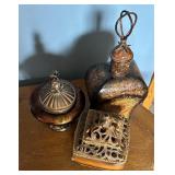 Trio of Fancy Lidded Vessels