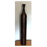 Decorative Hammered Metal Vase