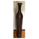 Decorative Hammered Metal Vase