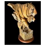 Tiger with Cub Sculpture