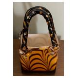 Animal Print Art Glass Purse