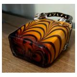 Animal Print Art Glass Purse