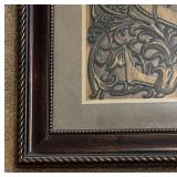 Monogrammed Framed Decorative Wall Hanging