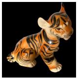 Tiger Motif Figurines and Music Box