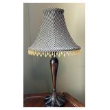 Pair of Table Lamps with Beaded Accents