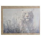 "Monsoon-White Tiger" Print by John Seerey-Lester
