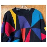 Vibrant Color Block Sweater