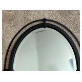 Black Oval Wall Mirror by Home