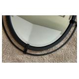 Black Oval Wall Mirror by Home