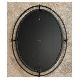 Black Oval Wall Mirror by Home