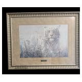 "Monsoon-White Tiger" Print by John Seerey-Lester