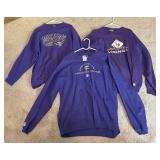 Three Minnesota Vikings Size XL Sweatshirts