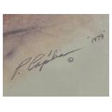 Siberian Tiger Lithograph Framed Print