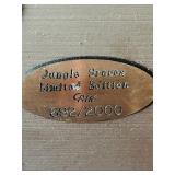 WCS Large Tiger Sculpture and Siberian Tiger Figurine Sculpture Carved Wood Jungle Graces Cain Limited Edition