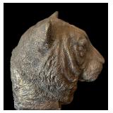 WCS Large Tiger Sculpture and Siberian Tiger Figurine Sculpture Carved Wood Jungle Graces Cain Limited Edition