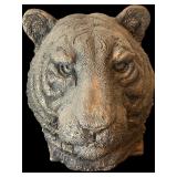 WCS Large Tiger Sculpture and Siberian Tiger Figurine Sculpture Carved Wood Jungle Graces Cain Limited Edition