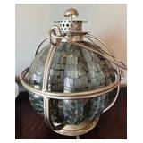 Pretty Silver Home Accents including a Beautiful Decorative Lantern, Footed Trinket Dish and Vase