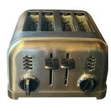 Pretty Silver Tone Kitchen Helpers including Breadbox, Toaster and Knife and Block Set