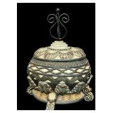 Beautiful Home Decor including Tiger Figurines and Large Trinket Box