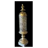 Silver Tone Home Accents including Large Leaf Tray / Wall Hanging, Trinket Box and Lidded Vessel