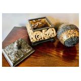 One Stop Home Decor Stop! Candle Pedestals, Trinket Box, Small Lamp and More!