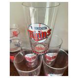 Boston Warehouse Hinged Jar, Three Bowls and Twins Glasses