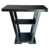 Petite Modern V Shaped Sofa / Side Table with Storage Shelves