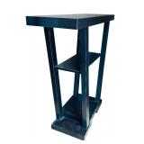 Petite Modern V Shaped Sofa / Side Table with Storage Shelves