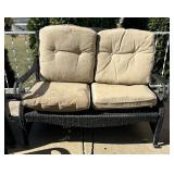 Patio Sofa, Chairs, Ottomans and Table